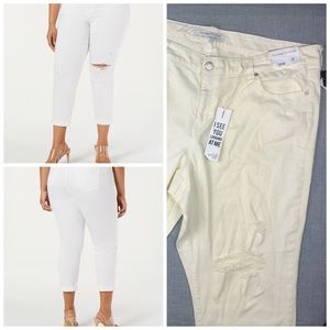 20 24 Celebrity Pink Off White Distressed Jeans